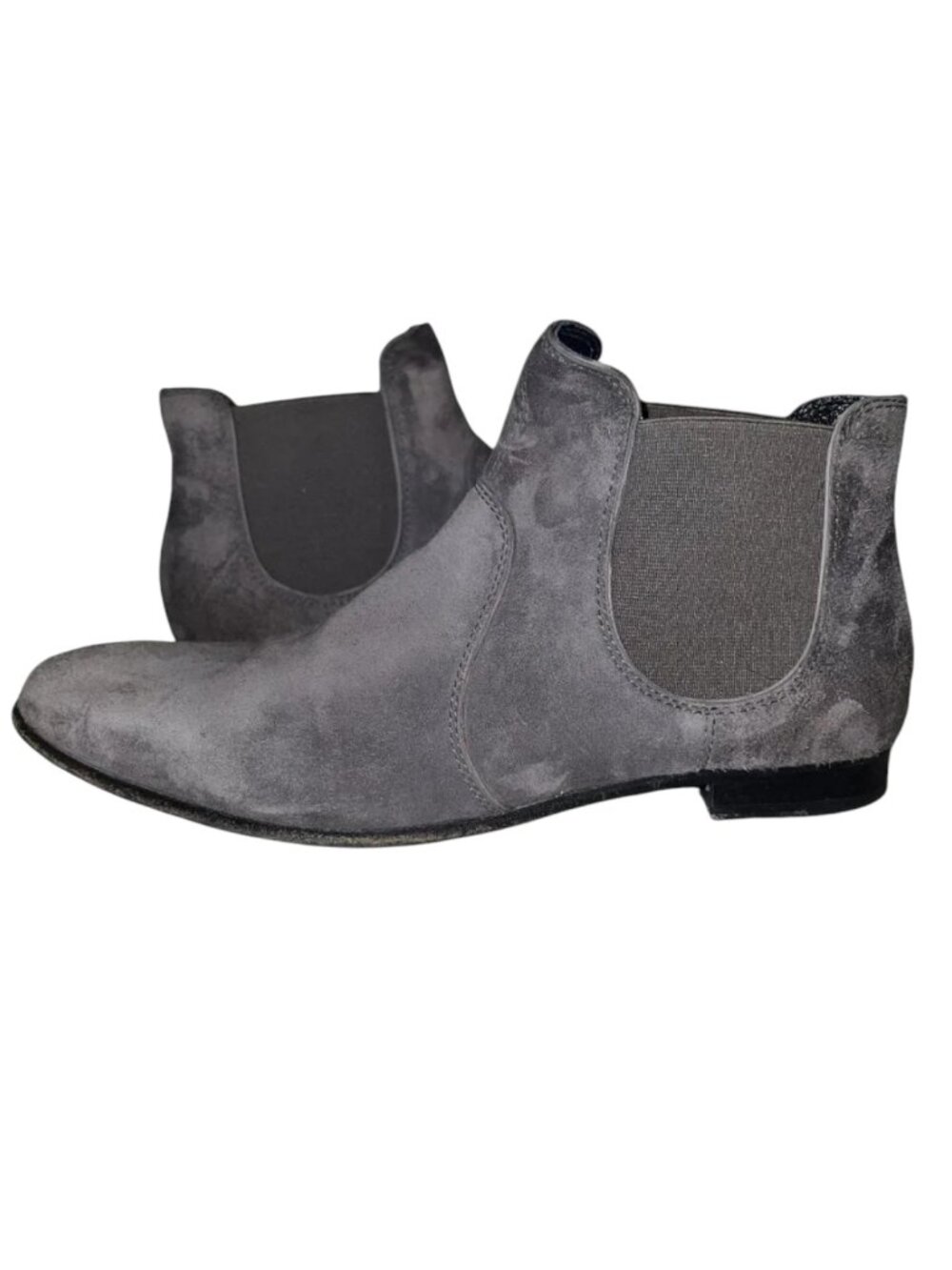 Pedro Garcia Gray Suede Chelsea Booties | Made in Spain | EU 37.5 (US 7.5)